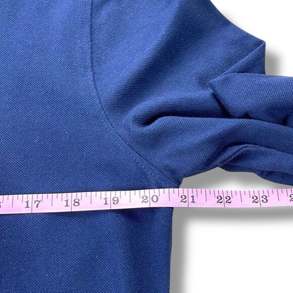 Denim & Flower Shirt‎ Mens Extra Large XL Navy Slim Fit Long Sleeve Button Down - Picture 9 of 10